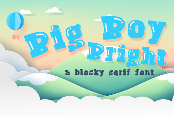 Big Boy Bright: A Playful Display Font for Web Design
