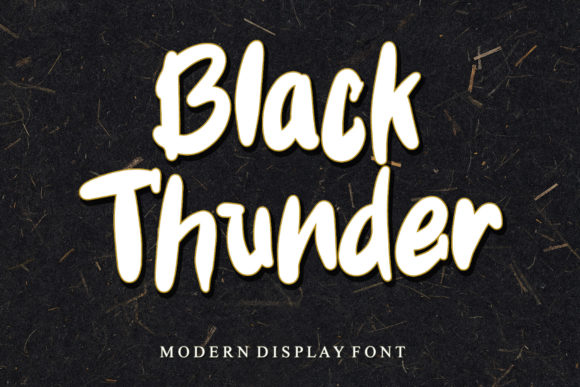 Black Thunder Font for Trendy Branding and Display Needs