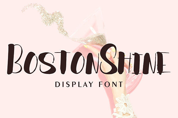 Boston Shine Font for Modern Web Design