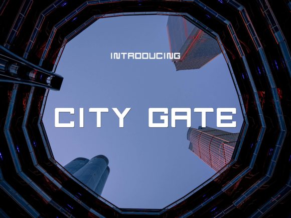 City Gate: A Modern Display Font for Creative Makers