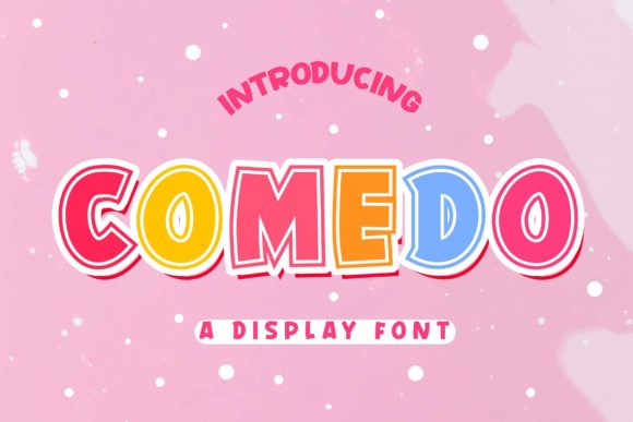 Comedo Font for Handmade Creations and Playful Designs