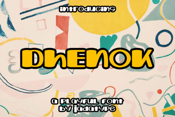 Dhenok Display Font for Web Design and Branding