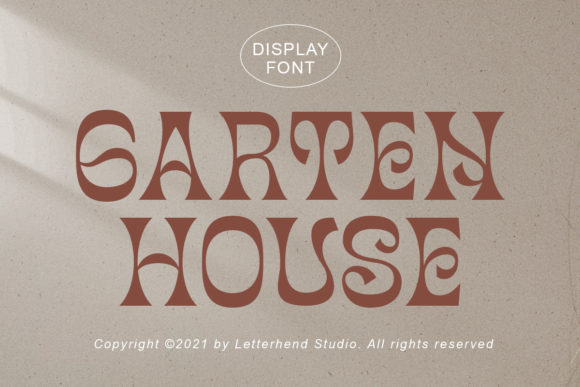 Garten House: A Sophisticated Display Font for Editorial Projects