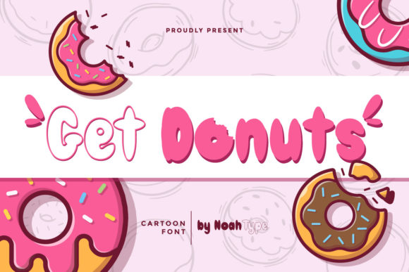 Get Donuts: A Playful Display Font for Digital Creativity