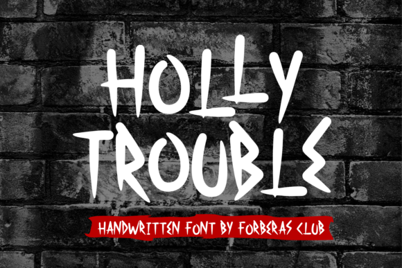 Holy Trouble: A Spooky Display Font for Bold Web Designs