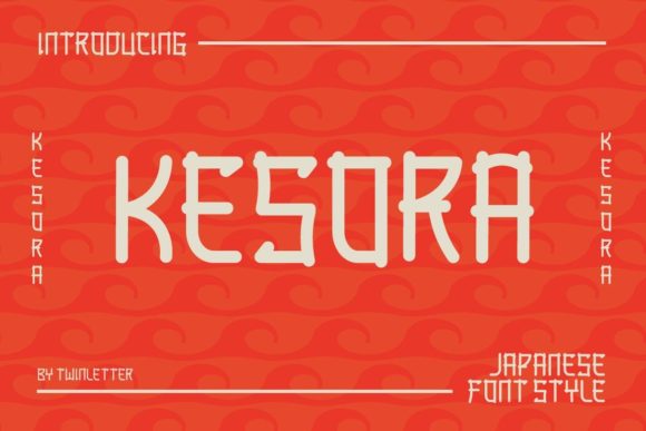 Kesora: A Japanese-Inspired Display Font for Craft Creations