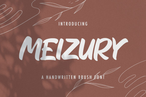 Meizury: A Delicate Display Font for Digital Creativity