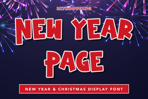 New Year Page Font for Professional Branding and Design