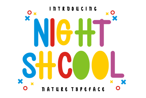 Night Shcool Font for Trendy Branding and Creative Projects
