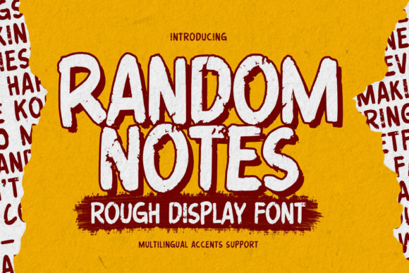 Random Notes: A Handmade Display Font for Creative Branding