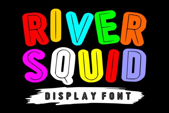 River Squid Display Font for Bold Digital Creativity