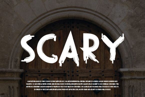 Scary Font: A Playful Display Typeface for Bold Branding
