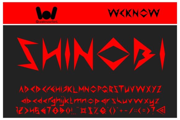 Shinobi Font for a Bold Brand Makeover