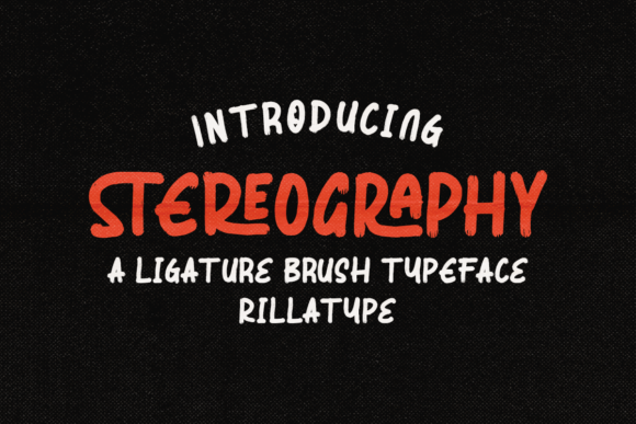 Stereography Font for Creative Web Design Projects
