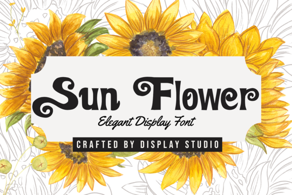 Sun Flower Display Font for Professional Branding