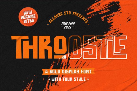 Throostle: A Cool Display Font That Elevates Your Brand