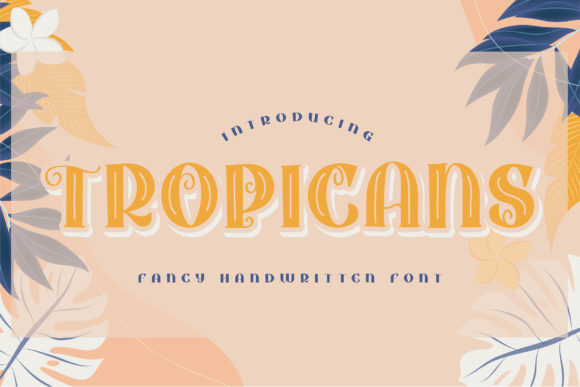 Tropicans: A Bold Display Font for Editorial Creativity