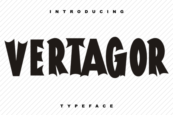 Vertagor: A Bold Display Font for Handmade Creations