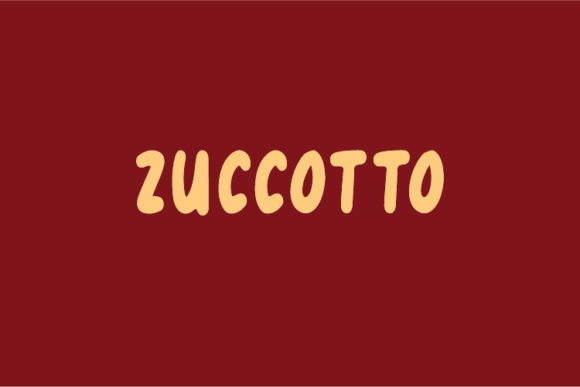 Zuccotto: A Natural Display Font for Creative Branding